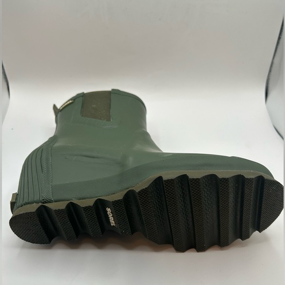 Sorel Joan Of Arctic Rain Wedge Rain Boots Chelsea Waterproof Green Rubber 11 - Picture 15 of 15